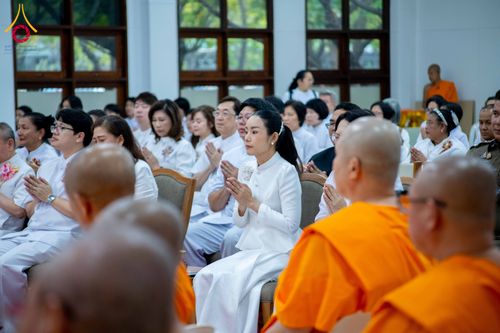 ภาพ No.314456:วันพฤหัสบดีที่ 19 มีนาคม พ.ศ. 2569 พิธีบำเพ็ญกุศล คุณพ่อณรงค์ จินตมากุล โยมบิดา พระครูปลัดรัตนวีรวัฒน์ (รังสฤษดิ์ อิทฺธิจินตโก) ที่ปรึกษาเจ้าคณะจังหวัดปทุมธานี เจ้าอาวาสวัดพระธรรมกาย  ณ ห้องปลูกศรัทธา 2 วัดพระธรรมกาย ปทุมธานี