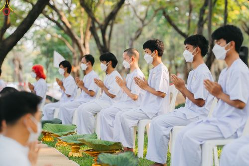 ภาพ No.80053:พิธีตัดปอยผมและปลงผมนาคธรรมทายาท โครงการอุปสมบทหมู่ธรรมทายาท พุทธศาสตร์สากลรุ่นที่ 7 (ภาคฤดูร้อน) วันอาทิตย์ที่ 9 เมษายน พ.ศ.2566