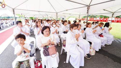 ภาพ No.141632:พิธีประดิษฐานลูกนิมิตมหาสมบัติ  ผูกสีมา สถาปนาอุโบสถ "บูชาธรรม 80 ปี หลวงพ่อธัมมชโย" ณ วัดพระธรรมกายโทชิหงิ ประเทศญี่ปุ่น วันอาทิตย์ที่ 16 มิถุนายน พ.ศ. 2567