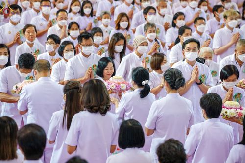 ภาพ No.77008:พิธีหล่อพระบรมพุทธเจ้า ในวันมาฆบูชา อาทิตย์ต้นเดือนที่ 6 มีนาคม พ.ศ. 2566 ณ วัดพระธรรมกาย จ.ปทุมธานี