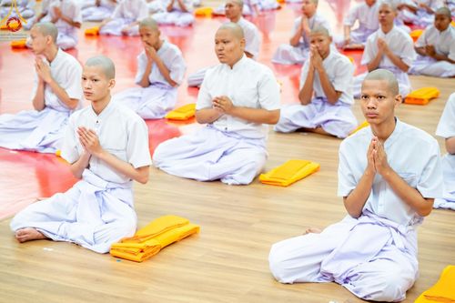 ภาพ No.215771:วันเสาร์ที่ 5 เมษายน พ.ศ. 2568 พิธีขอบรรพชา พิธีขอสรณคมน์และศีล  พิธีขอนิสสัย พิธีถวายบาตร ในโครงการบรรพชาสามเณรฟื้นฟูพระพุทธศาสนาทั่วไทย , โครงการหน่อแก้วเปรียญธรรม รุ่นที่ 13 ,  โครงการสามเณรยุวธรรมทายาท รุ่นที่ 33 , โครงการสามเณรมัชฌิมธรรมทายาท รุ่นที