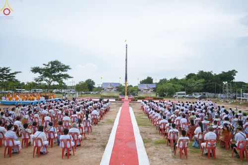 ภาพ No.84375:พิธีทอดผ้าป่า พิธีอัญเชิญปฐมรัตนปฐวี และพิธีตอกเสาเข็มต้นสุดท้าย เพื่อสถาปนาอาคาร 80 ปี หลวงพ่อธัมมชโย ณ ศูนย์ปฏิบัติธรรมวิหารแดง ตำบลเจริญธรรม อำเภอวิหารแดง จ.สระบุรี  วันที่ 23 กรกฎาคม พ.ศ. 2566