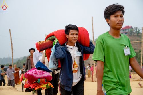 ภาพ No.127595:Photo Story ปฐมบรรพชาชาวพุทธมาร์มา Episode 2/5 วันที่ 6-7 กุมภาพันธ์ พ.ศ. 2567  โครงการบรรพชาครั้งประวัติศาสตร์ แห่งเทือกเขาจิตตะกอง  ครั้งแรกของชาวพุทธมาร์มา บังกลาเทศ บูชาธรรม 80 ปีหลวงพ่อธัมมชโย ณ วัดธัมจักร อรัญกุฏิ เมืองรัมการ์ คาร์กาชารี บังกลาเทศ