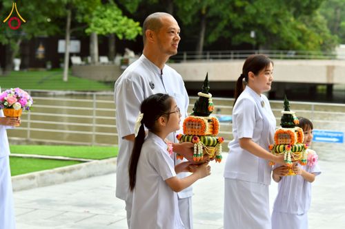 ภาพ No.223571:วันที่ 11 พฤษภาคม พ.ศ. 2568 พิธีบรรพชาของอุบาสก พิสิทธิ์ หมื่นแกล้ว  ณ วัดพระธรรมกาย