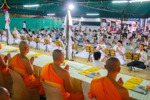 ภาพ No.109178:พิธีถวายภัตตาหารเป็นสังฆทาน แด่คณะพระธรรมยาตราฯ วันที่ 10 มกราคม พ.ศ. 2567 ณ อนุสรณ์สถานคลองบางนางแท่น อ.สามพราน จ.นครปฐม