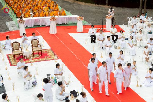 ภาพ No.261884:วันที่ 14 ตุลาคม พ.ศ. 2568 พิธีกลั่นแผ่นดิน โปรยทรายตอกเสาเข็มมหามงคลต้นแรก  สร้างองค์พระเจดีย์และจุดประทีปถวายเป็นพุทธบูชา ณ ศูนย์ปฏิบัติธรรมชัยนาท ต.ธรรมามูล อ.ชัยนาท จ.ชัยนาท