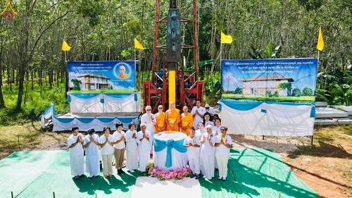 ภาพ No.83100:พิธีทอดผ้าป่าและพิธีตอกเสาเข็มมงคลสถาปนา  กุฏิพระผู้ปราบมาร  พระมงคลเทพมุนี (สด จนฺทสโร)  ณ ศูนย์ปฏิบัติธรรมพัทลุง อ.เขาชัยสน จ.พัทลุง ในวันเสาร์ ที่ 24 มิถุนายน พ.ศ.2566