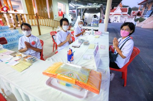 ภาพ No.113628:พิธีถวายภัตตาหารเป็นสังฆทาน แด่คณะพระธรรมยาตรา ปีที่ 12 วันที่ 17 มกราคม พ.ศ. 2567 ณ วัดโบสถ์(บน) บางคูเวียง จ.นนทบุรี