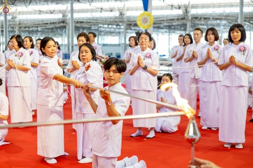 ภาพ No.247060:วันที่ 21 กันยายน พ.ศ. 2568 งานบุญวันอาทิตย์ พิธีจุดเทียนใจ ไฟนิรันด์ อนันตชัย ณ วัดพระธรรมกาย จ.ปทุมธานี