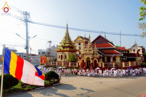 ภาพ No.224387:วันที่ 8 พฤษภาคม พ.ศ. 2568 พิธีถวายมหาสังฆทาน 101 วัด  บูชาธรรมอายุวัฒนมงคล 100 ปี สมเด็จอาชญาธรรมพระเจ้า สมเด็จพระสังฆราชแห่งคณะสงฆ์ไทยเขิน นครเชียงตุง ในนามพระครูบาไชยบูลย์ ธัมมชโย ณ วัดราชฐานหลวงเชียงยืน รัฐฉาน สาธารณรัฐแห่งสหภาพเมียนมา