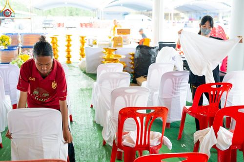 ภาพ No.211141:วันเสาร์ที่ 15 มีนาคม พ.ศ. 2568  การเตรียมงานของเจ้าหน้าที่ เพื่องานฉลองปทุมเจดีย์ ณ ศูนย์อบรมเยาวชนปัตตานี