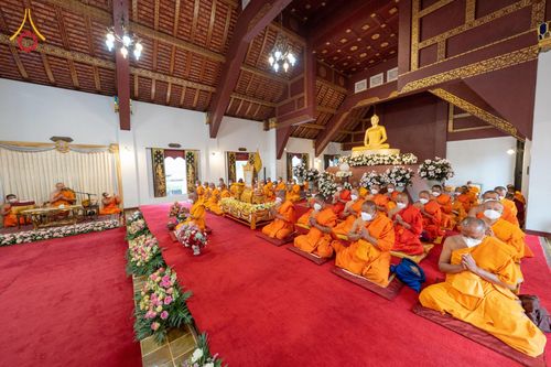 ภาพ No.76326:พิธีต้อนรับสัญญาบัตร - พัดยศ   พระวชิรกิจโสภณ  ณ อุโบสถวัดบ้านขุน ตำบลบ่อหลวง อำเภอฮอด จังหวัดเชียงใหม่ วันศุกร์ที่ ๑๗ เดือน กุมภาพันธ์ พุทธศักราช ๒๕๖๖