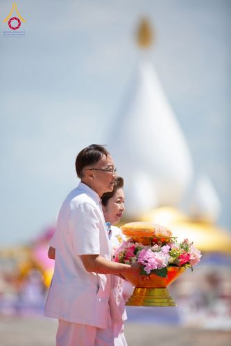 ภาพ No.211522:วันอาทิตย์ที่ 16 มีนาคม พ.ศ. 2568 พิธีทอดผ้าป่าฉลองปทุมเจดีย์ ณ ศูนย์อบรมเยาวชนปัตตานี