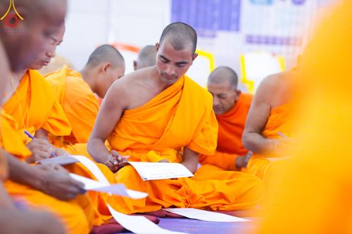 ภาพ No.315267:​วันอาทิตย์ที่ 22 มีนาคม พ.ศ.2569 สามเณรธรรมทายาทเนปาล 500 รูป ฟังธรรม สวดมนต์ ปฏิบัติธรรมร่วมกัน  ณ International Assembly and Meditation Hall Lumbini