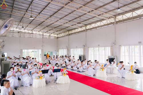 ภาพ No.78039:พิธีทอดผ้าป่า ถวายโซล่าเซลล์ และพิธีถวายกองทุนสนับสนุนการบวชสามเณรภาคฤดูร้อน ณ ศูนย์ปฎิบัติธรรมธาราสายไหม กทม. วันเสาร์ที่ 18 มีนาคม พ.ศ.2566