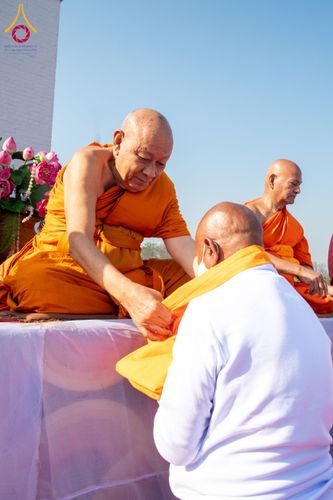 ภาพ No.130502:พิธีบรรพชาธรรมทายาท ในโครงการบรรพชา 1,250 รูป ณ แดนประสูติ สวนลุมพินี ประเทศเนปาล วันที่ 9 มีนาคม พ.ศ. 2567