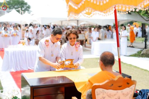 ภาพ No.141669:พิธีประดิษฐานลูกนิมิตมหาสมบัติ  ผูกสีมา สถาปนาอุโบสถ "บูชาธรรม 80 ปี หลวงพ่อธัมมชโย" ณ วัดพระธรรมกายโทชิหงิ ประเทศญี่ปุ่น วันอาทิตย์ที่ 16 มิถุนายน พ.ศ. 2567