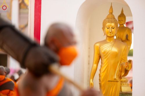 ภาพ No.110517:พิธีต้อนรับพระธรรมยาตรา ในโครงการธรรมยาตรากตัญญูบูชา มหาปูชนียาจารย์ พระมงคลเทพมุนี(สด จนฺทสโร) พระผู้ปราบมาร อนุสรณ์สถาน 7 แห่ง ปีที่ 12 วันที่ 11 มกราคม พ.ศ. 2567 ณ อนุสรณ์สถานลำดับที่ 3 สถานที่เกิดใหม่ในเพศสมณะ วัดสองพี่น้อง จ.สุพรรณบุรี