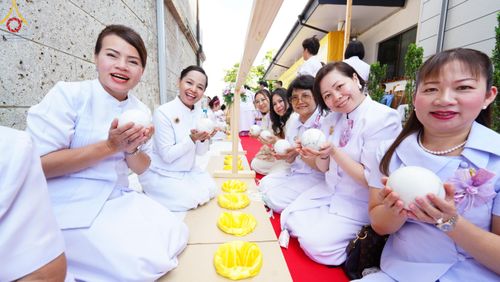 ภาพ No.141762:พิธีประดิษฐานลูกนิมิตมหาสมบัติ  ผูกสีมา สถาปนาอุโบสถ "บูชาธรรม 80 ปี หลวงพ่อธัมมชโย" ณ วัดพระธรรมกายโทชิหงิ ประเทศญี่ปุ่น วันอาทิตย์ที่ 16 มิถุนายน พ.ศ. 2567