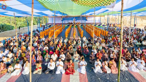 ภาพ No.130407:Photo Story ปฐมบรรพชาชาวพุทธมาร์มา Episode 3/5 วันที่ 9 กุมภาพันธ์ พ.ศ. 2567 ในโครงการบรรพชาสามเณร ครั้งแรกของชาวพุทธมาร์มา บังกลาเทศ ณ วัดธัมจักร อรัญกุฏิ เมืองรัมการ์ คาร์กาชารี บังกลาเทศ