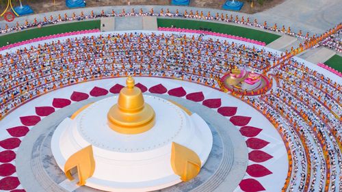 ภาพ No.116755:พิธีต้อนรับพระธรรมยาตรา ปีที่ 12 ณ อนุสรณ์สถานบางปลา จ.นครปฐม วันที่ 21 มกราคม พ.ศ. 2567