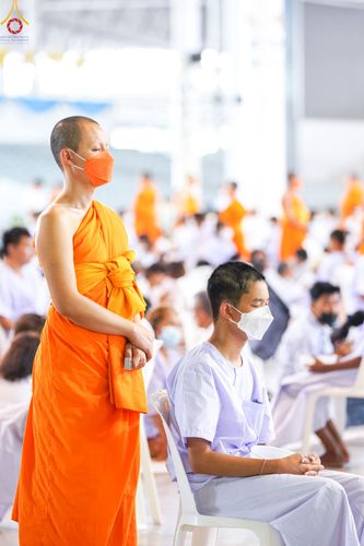 ภาพ No.78752:พิธีปลงผมนาคธรรมทายาท โครงการอบรมยุวธรรมทายาท มัชฌิมธรรมทายาท และธรรมทายาทรุ่นอุดมศึกษา ณ สภาธรรมกายสากล วัดพระธรรมกาย วันเสาร์ที่ 1 เมษายน พ.ศ. 2566