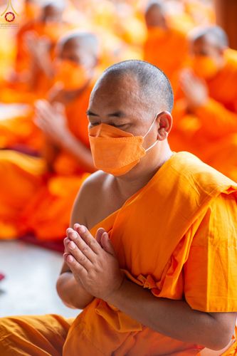 ภาพ No.80027:สามเณรฟังธรรม ปฎิบัติธรรม ในโครงการบรรพชาสามเณรหมู่ ประเทศเนปาล วันที่ 20 มีนาคม พ.ศ.2566