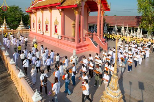 พิธีทอดผ้าป่าทำนุบำรุงศาสนสถาน ณ วัดบ่อทอง ต.คูขวาง อ.ลาดหลุมแก้ว จ.ปทุมธานี วันที่ 17 มกราคม พ.ศ. 2567