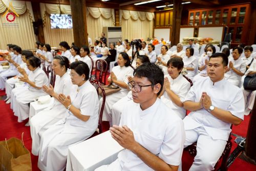 ภาพ No.270750:วันที่ 18 พฤศจิกายน พ.ศ. 2568 วัดพระธรรมกาย เป็นเจ้าภาพบำเพ็ญกุศล  คุณยายอาจารย์ ดร.ตรีธา เนียมขำ  อดีตนายกสมาคมศิษย์หลวงพ่อวัดปากน้ำ ณ ศาลาสตมานุสรณ์ (ศาลาเรือนไทย) วัดปากน้ำ  พระอารามหลวง เขตภาษีเจริญ กรุงเทพมหานคร