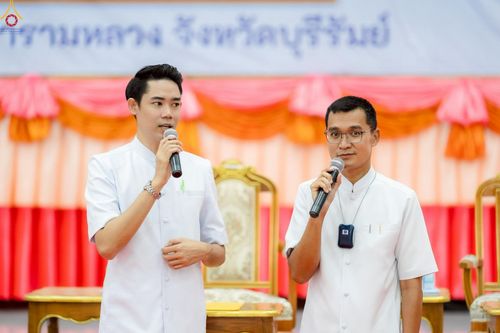 ภาพ No.233488:วันจันทร์ที่ 7 กรกฎาคม พ.ศ. 2568 จังหวัดบุรีรัมย์รวมใจ สัมมนาคณะสงฆ์ เพื่อฟื้นฟูพระพุทธศาสนา  โครงการทอดกฐินสามัคคีทั่วไทย 30,000 วัด ประจำปีพุทธศักราช 2568 และพิธีถวายมหาสังฆทาน 300 กว่าวัด โดยคณะศิษยานุศิษย์ บูชาธรรม 81 ปี หลวงพ่อธัมมชโย  ณ วัดกลาง พระ