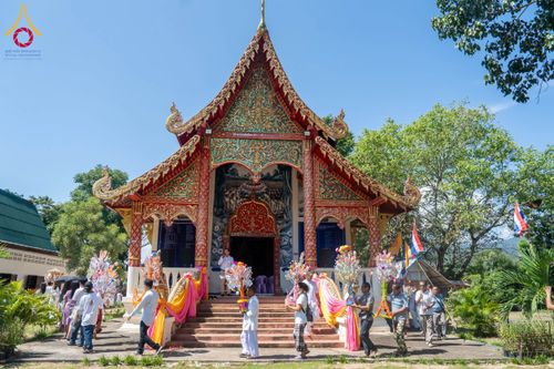 ภาพ No.171020:พิธีทอดกฐิน ณ วัดห้วยทราย จ.เชียงใหม่ ในโครงการกฐินสามัคคีทั่วไทย 30,000 วัด บูชาธรรม 80 ปี หลวงพ่อธัมมชโย โดยคณะศิษยานุศิษย์วัดพระธรรมกาย วันที่ 27 ตุลาคม พ.ศ. 2567