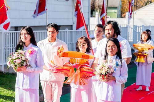 ภาพ No.100733:พิธีทอดกฐินบรมจักรพรรดิสร้างทุกสิ่ง  ณ วัดพระธรรมกายนิวเจอร์ซี ประเทศสหรัฐอเมริกา วันอาทิตย์ ที่ 19 พฤศจิกายน พ.ศ 2566