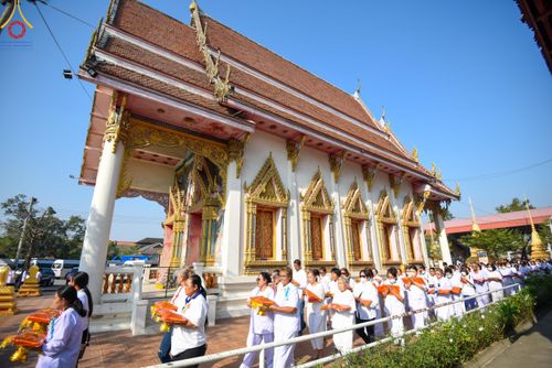 พิธีทอดผ้าป่าทำนุบำรุงศาสนสถาน ณ วัดสิงห์ ต.บางคูเวียง อ.บางกรวย จ.นนทบุรี วันที่ 18 มกราคม พ.ศ. 2567