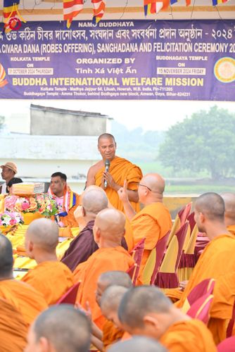 ภาพ No.179683:พิธีทอดกฐินสมทบ ณ วัดพุทธนานาชาติผาสุก (Buddha International Welfare Mission) เมืองพุทธคยา ประเทศอินเดีย วันที่ 10 พฤศจิกายน พ.ศ. 2567