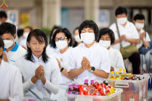 ภาพ No.85691:พิธีตักบาตรฉลองพระใหม่ ในโครงการบรรพชาอุปสมบทหมู่รุ่นเข้าพรรษา ณ วิหารคด 30 วัดพระธรรมกาย วันที่ 13 สิงหาคม พ.ศ. 2566