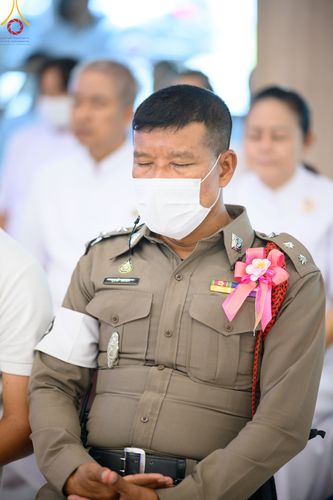 ภาพ No.81224:พิธีถวายสังฆทานแด่คณะสงฆ์ 323 วัด พิธีมอบกองทุนหนุนแรงใจช่วยครูใต้ และพิธีทำบุญอุทิศส่วนกุศลแด่ผู้วายชนม์ในเหตุการณ์ความไม่สงบ ๔ จังหวัดชายแดนภาคใต้  ปีที่ 19 ครั้งที่ 162 วันเสาร์ที่ 27 พฤษภาคม พ.ศ. 2566 ณ ศูนย์ปฏิบัติธรรมภาคใต้ อ.บางกล่ำ จ.สงขลา