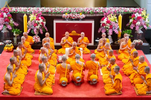 ภาพ No.286703:วันเสาร์ที่ 12 กรกฏาคม พ.ศ.2568 พิธีบรรพชาอุปสมบท  โครงการบรรพชาอุปสมบทหมู่ ธรรมทายาทนานาชาติ(ภาคภาษาจีน), โครงการบรรพชาสามเณร โรงเรียนนานาชาติ รุ่นที 14