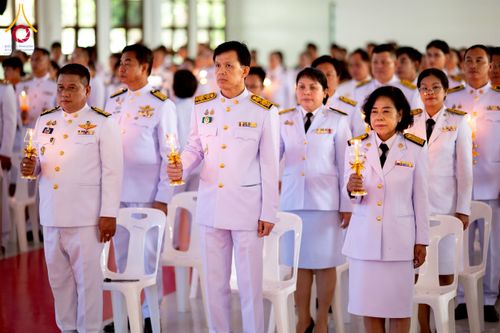 ภาพ No.237764:พิธีถวายเครื่องราชสักการะและวางพานพุ่ม และพิธีจุดเทียนถวายพระพรชัยมงคล เนื่องในโอกาสวันเฉลิมพระชนมพรรษา สมเด็จพระนางเจ้าสิริกิติ์ พระบรมราชินีนาถ พระบรมราชชนนีพันปีหลวง วันอังคารที่ 12 สิงหาคม พ.ศ. 2568  ณ อาคารปลูกศรัทธา 2 วัดพระธรรมกาย