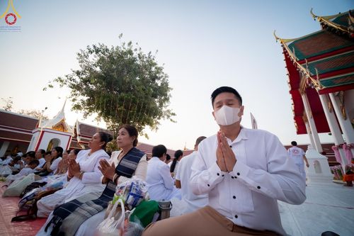 ภาพ No.112735:พิธีตักบาตรพระธรรมยาตราฯ ณ วัดสองพี่น้อง จ.สุพรรณบุรี วันที่ 15 มกราคม พ.ศ. 2567