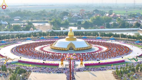 ภาพ No.198169:พิธีต้อนรับพระธรรมยาตรา ณ อนุสรณ์สถานลำดับที่ 5 สถานที่เผยแผ่วิชชาธรรมกายครั้งแรก อนุสรณ์สถานบางปลา วัดบางปลา อำเภอบางเลน จังหวัดนครปฐม ในโครงการธรรมยาตรา กตัญญูบูชา มหาปูชนียาจารย์ พระมงคลเทพมุนี(สด จนฺทสโร) พระผู้ปราบมาร ปีที่ 13 วัน 19 มกราคม พ.ศ.2568
