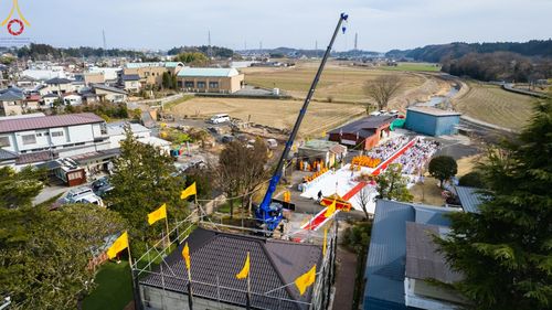 ภาพ No.132253:พิธีประดิษฐานยอดอุโบสถ บูชาธรรม 80 ปี หลวงพ่อธัมมชโย ณ วัดพระธรรมกายโทชิหงิ ประเทศญี่ปุ่น วันอาทิตย์ที่ 24 มีนาคม พ.ศ. 2567