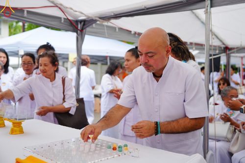 ภาพ No.144786:พิธีประดิษฐานลูกนิมิตมหาสมบัติ ผูกสีมาสถาปนาอุโบสถ บูชาธรรม ๘๐ ปี หลวงพ่อธัมมชโย วันอาทิตย์ที่ ๓๐ มิถุนายน พ.ศ. ๒๕๖๗ วัดพระธรรมกายนิวเจอร์ซี ประเทศสหรัฐอเมริกา