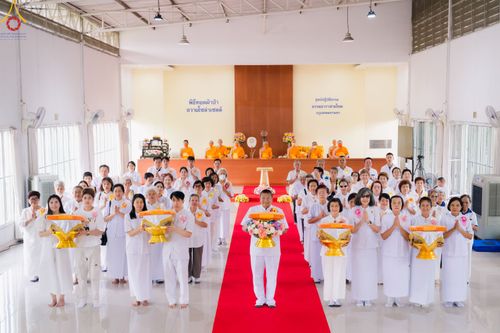 พิธีทอดผ้าป่า ถวายโซล่าเซลล์ และพิธีถวายกองทุนสนับสนุนการบวชสามเณรภาคฤดูร้อน ณ ศูนย์ปฎิบัติธรรมธาราสายไหม กทม. วันเสาร์ที่ 18 มีนาคม พ.ศ.2566