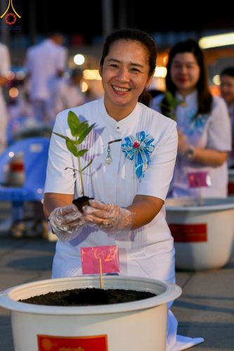 ภาพ No.160518:พิธีปลูกต้นทรัพย์บานชื่น ณ ลานธรรม พระมหาธรรมกายเจดีย์ วัดพระธรรมกาย จ.ปทุมธานี วันพฤหัสบดีที่ 10 ตุลาคม พ.ศ. 2567