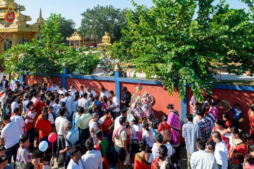 ภาพ No.176194:พิธีทอดกฐินสมทบ โดยมูลนิธิธรรมกาย ในนามหลวงพ่อธัมมชโย ณ วัดสัทธนารามา บานา วิหาร เมืองไดยุน รัฐอรุนาจาลประเทศ ประเทศอินเดีย วันที่ 15 พฤศจิกายน พ.ศ. 2567