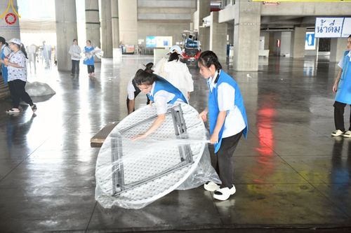 ภาพ No.218642:วันพฤหัสบดีที่ 17 เมษายน พ.ศ. 2568 การเตรียมงานในลานธรรม , สภาธรรมกายสากล , วิหารคด  เพื่องานวันคุ้มครองโลก 22 เมษายน พ.ศ. 2568