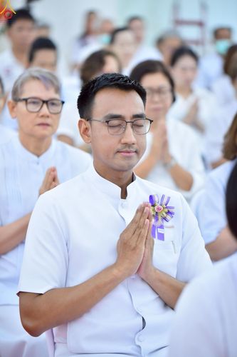 ภาพ No.230096:วันพฤหัสบดีที่ 26 มิถุนายน พ.ศ. 2568 พิธีทอดผ้าป่าฉลองอาคารชุดศูนย์ปฏิบัติธรรมน้ำใสใจสว่าง น้อมบูชาธรรมอายุวัฒนะมงคล 81 ปี หลวงพ่อธัมมชโย ณ ศูนย์ปฏิบัติธรรมน้ำใสใจสว่าง เขตบางกอกน้อย กรุงเทพมหานคร