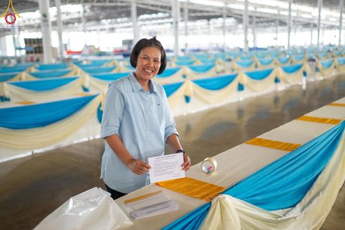 ภาพ No.60927:V.37 ยิ่งกว่าดี เพื่อ 80 ปีของพ่อ ภาพการเตรียมงานของหน่วยงานต่างๆ เพื่อพิธีฉลองอายุวัฒนมงคล 80 ปี หลวงพ่อธัมมชโย และรับถวายมหาสังฆทาน 10,000 กว่าวัดทั่วประเทศ ในวันคุ้มครองโลก วันจันทร์ที่ 22 เมษายน พ.ศ. 2567