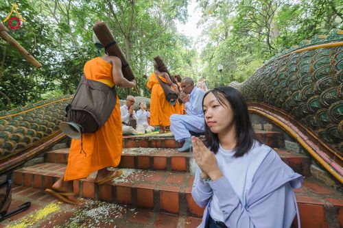 ภาพ No.329172:วันเสาร์ที่ 16 พฤษภาคม พ.ศ.2569 ธรรมยาตรา เดินดูดวงขึ้นดอยฉลองแชมป์บาลี วัดบ้านขุน อำเภอฮอด จังหวัดเชียงใหม่