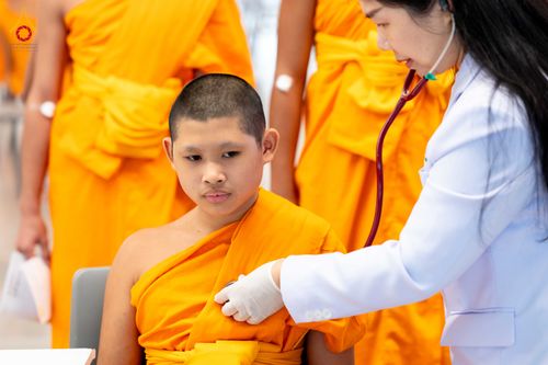 ภาพ No.342625:วันที่ 8 สิงหาคม พ.ศ. 2569  ตรวจสุขภาพประจำปีสามเณร ณ วัดพระธรรมกาย ปทุมธานี